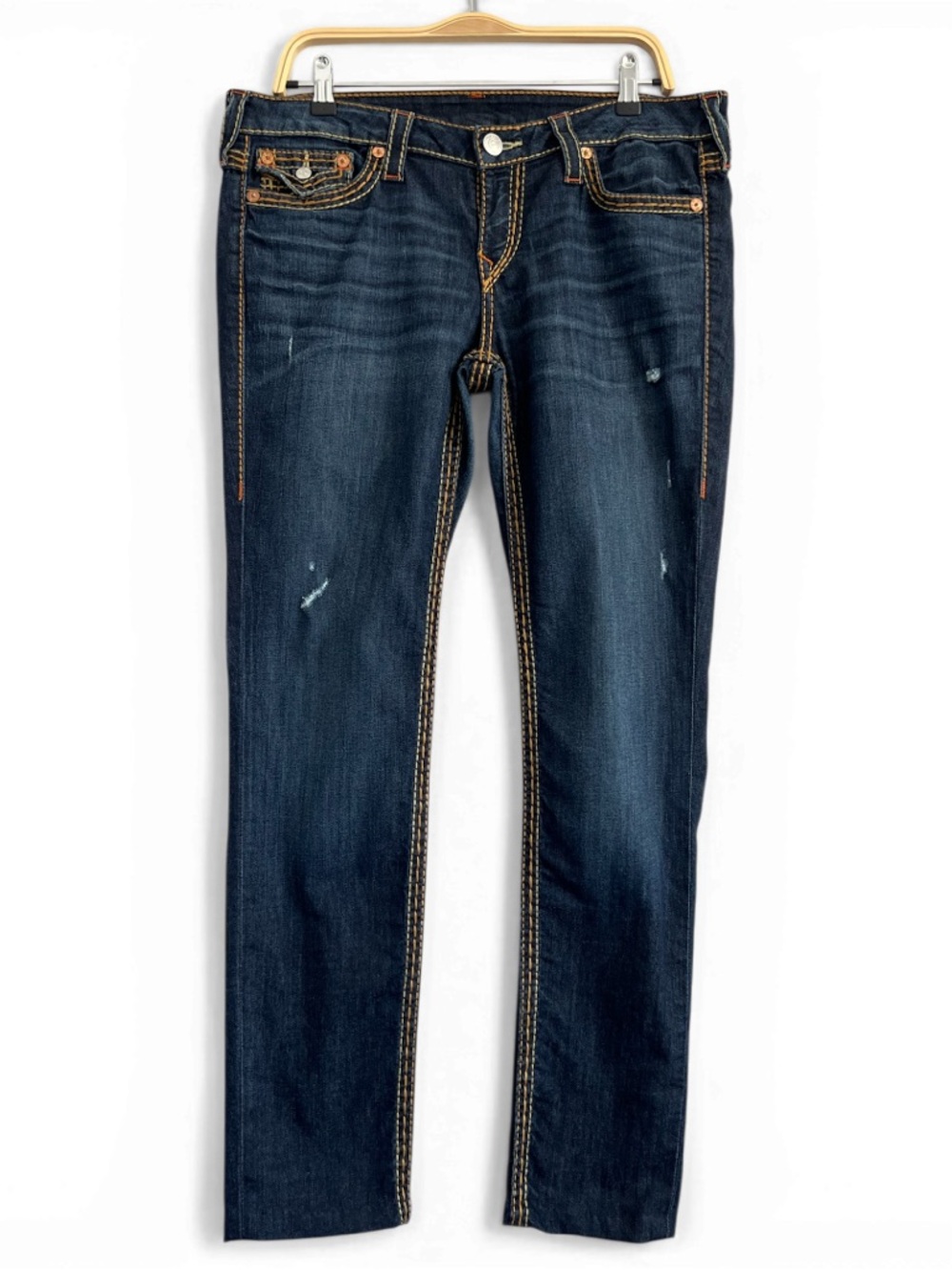 True Religion Men’s Skinny Jeans Sz 33 Dark Wash Stretch